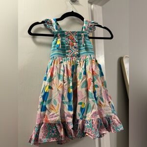 Vintage Eleanor Rose Dress with matching headpiece